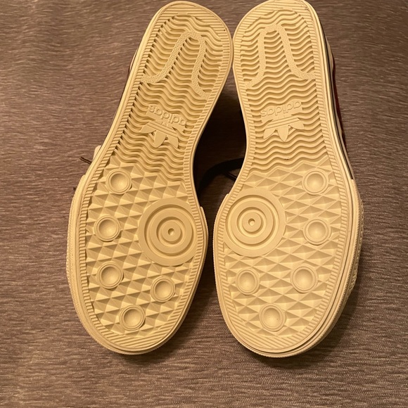 ADIDAS Nizza Platform Sneakers. Red and blue plaid. Size 5 1/2. - Picture 7 of 7